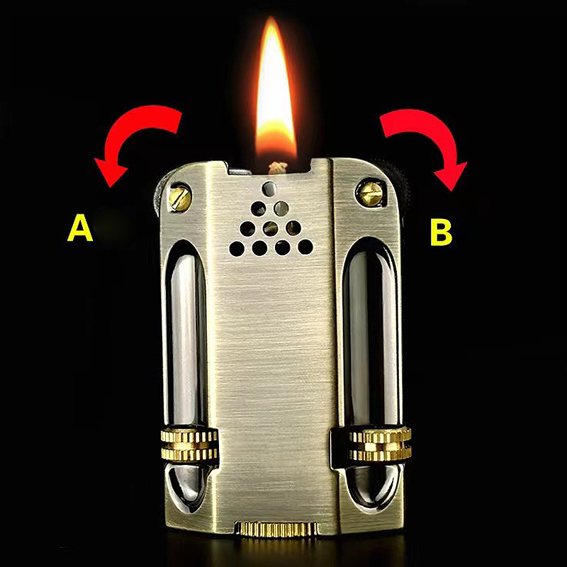 Vintage Collectible Lighters - Zapalniczka benzynowa Vintage Zinc Alloy Dual