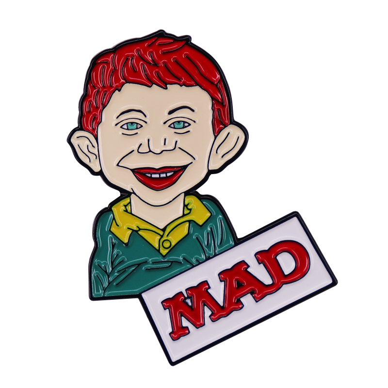 Vintage Collectible Pins - Szalony magazyn Alfred E. Neuman emalia