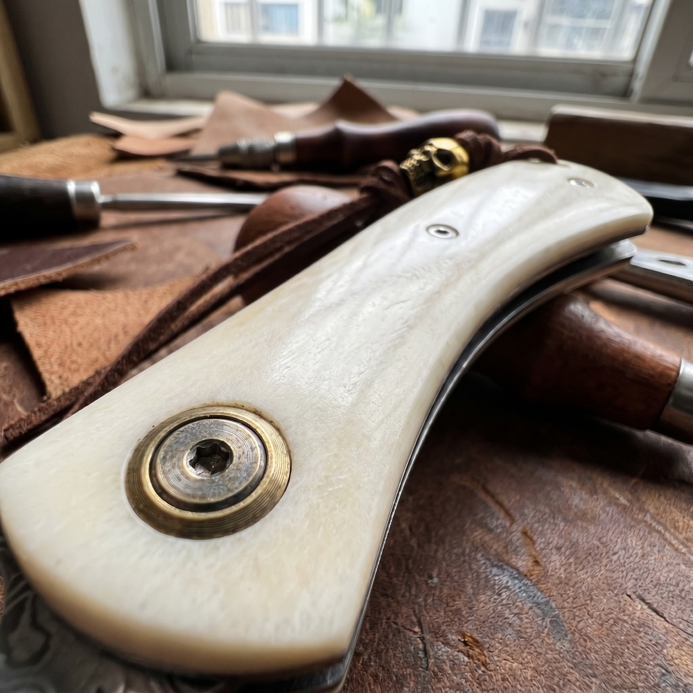 Vintage nóż składany ze stali  – Vintage Collectible Knife recenzja i cena