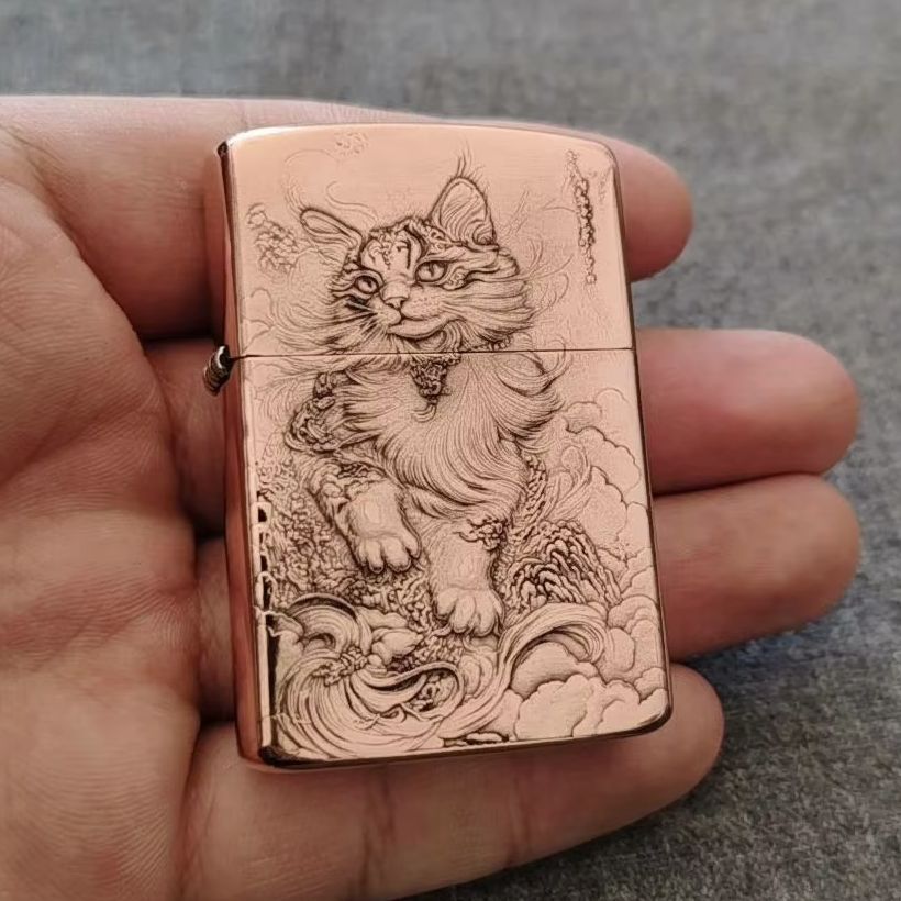 Czerwona miedziana zapalniczka – Vintage Collectible Lighters recenzja i cena