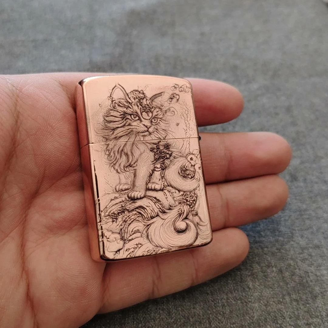 Czerwona miedziana zapalniczka – Vintage Collectible Lighters recenzja i cena