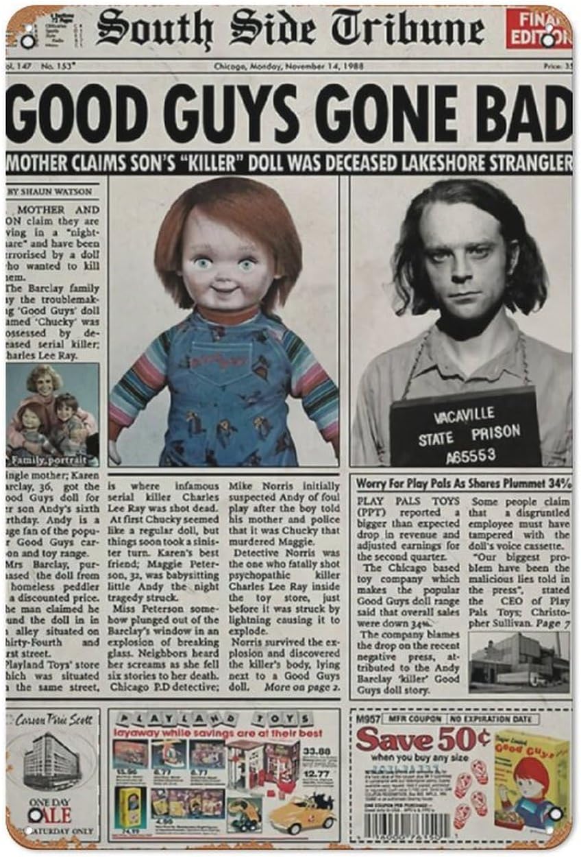 Child S Play 1988 Newspaper Po – Collectible Vintage Newspapers recenzja i cena